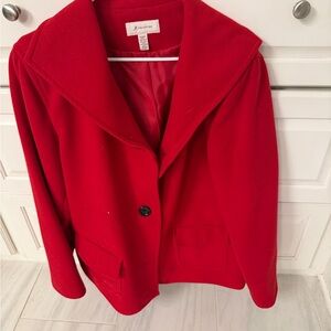 JM Collection Vibrant Red Blazer